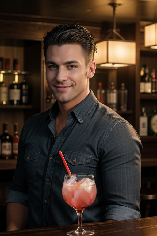 John Anderson, 32 years old - Mixing drinks and conversations, one perfect cocktail at a time.